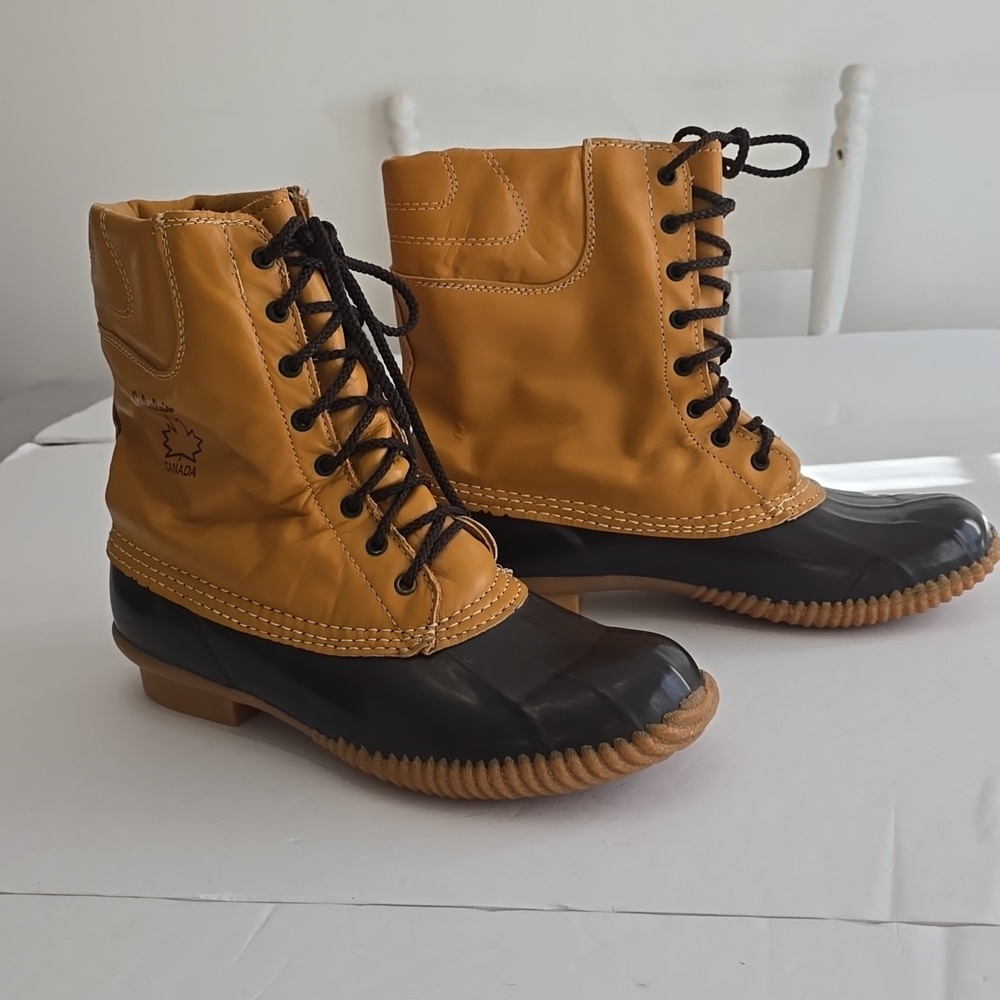 Cabela's Canada Duck Boots Steel Shank Size 11 Brown